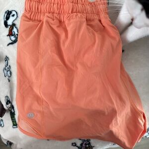 lululemon athletica Orange Hotty-Hot Shorts